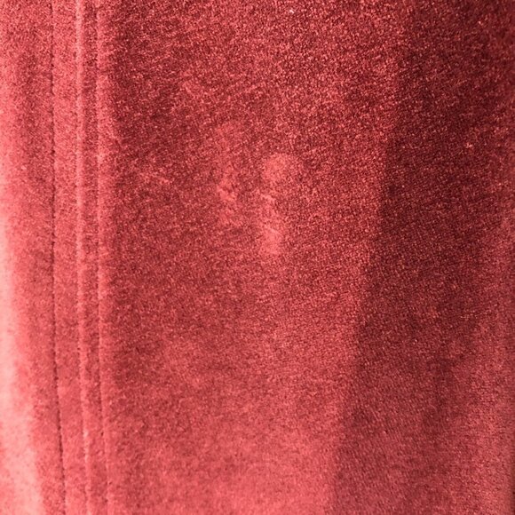 VINTAGE Clichy Purple / Pink Velour A-Line Midi Mid-Calf Skirt Sz S / M - Picture 9 of 9